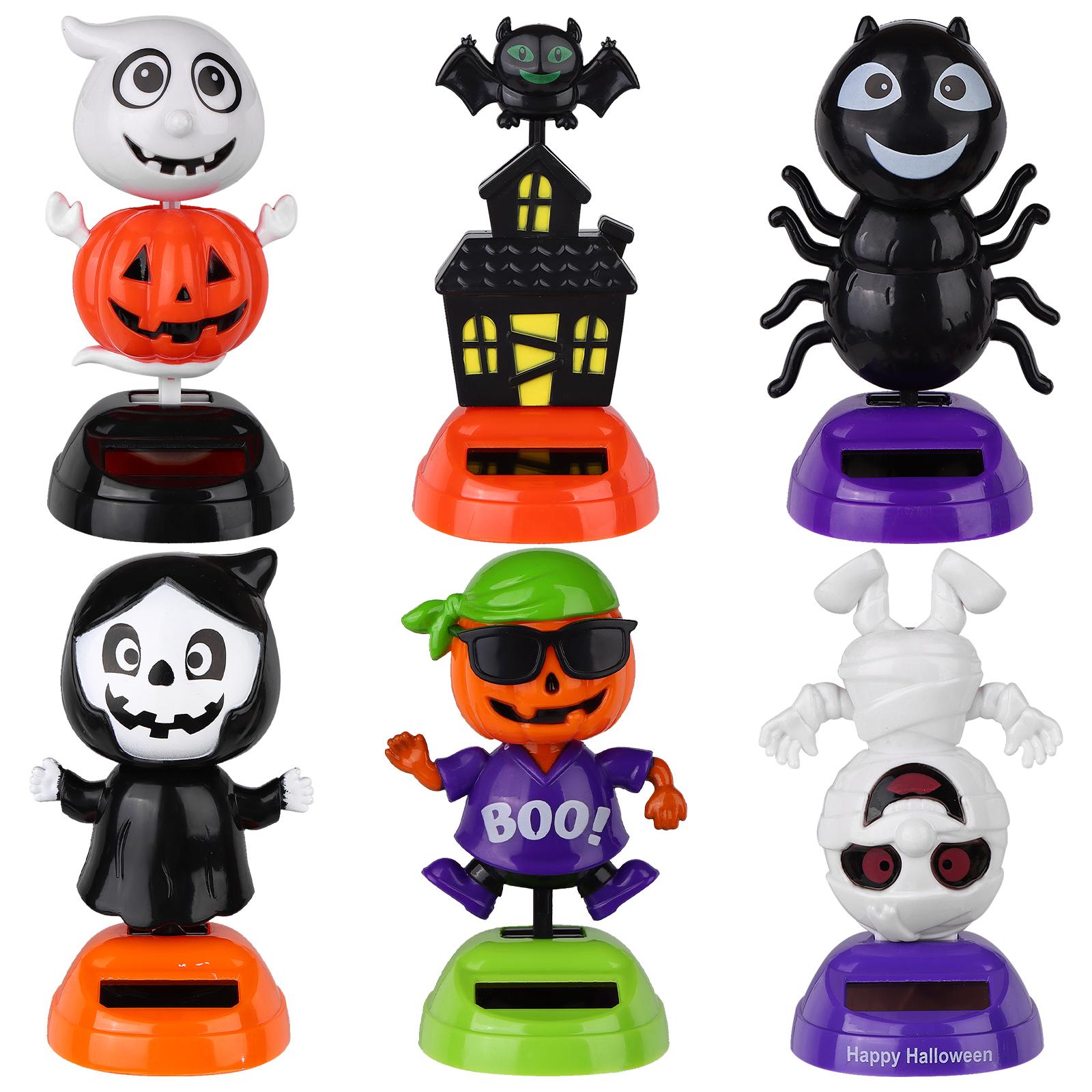 6 шт. Хэллоуинские танцующие игрушки на солнечной батарее Хэллоуинские танцующие фигурки Череп Тыква Зомби Ведьма Летучая мышь Украшения Украшение на приборную панель автомобиля 1
6 шт. Хэллоуинские танцующие игрушки на солнечной батарее Хэллоуинские танцующие фигурки Череп Тыква Зомби Ведьма Летучая мышь Украшения Украшение на приборную панель автомобиля 1