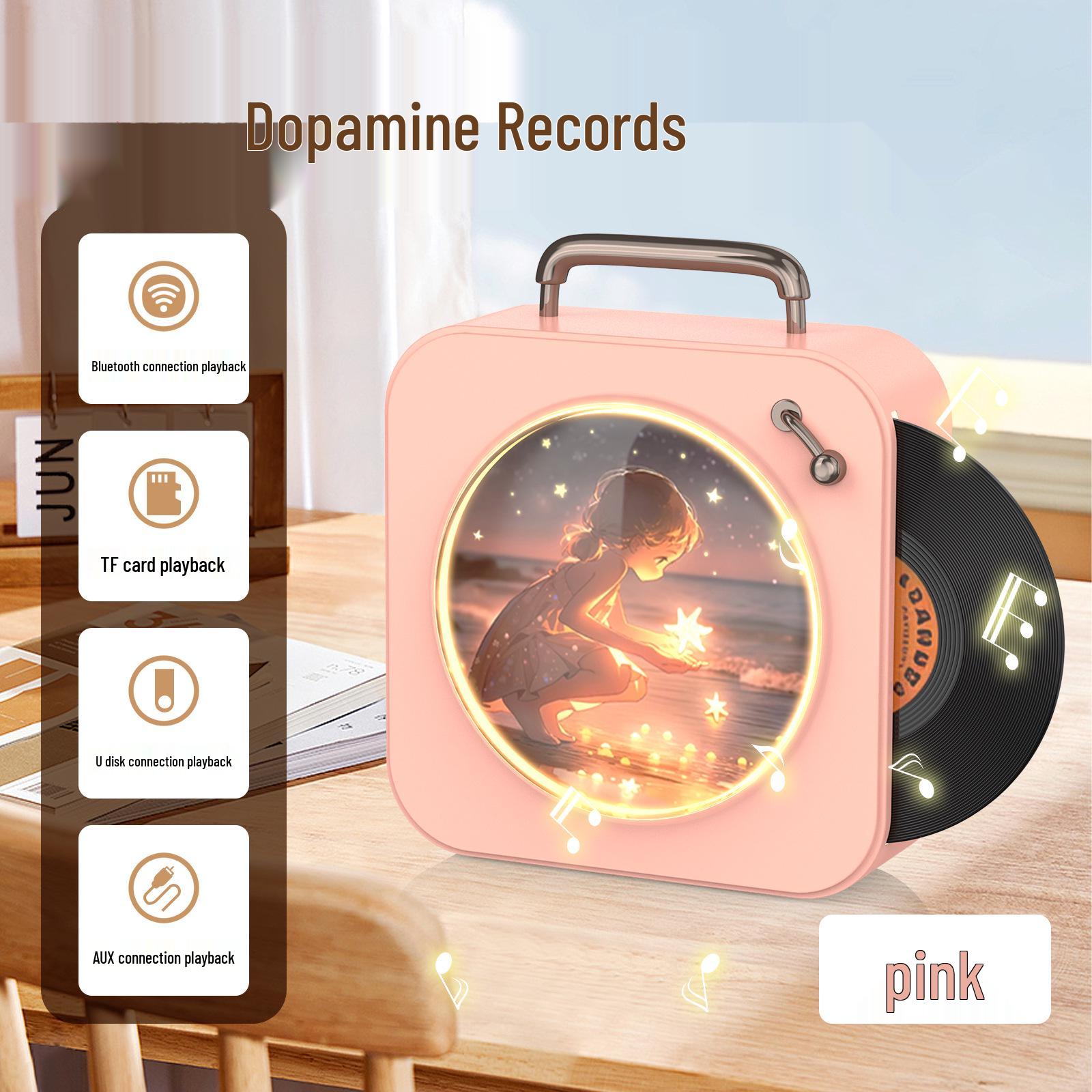 Vinyl Moon Outdoor Bluetooth Speaker with Card Slot for Home and Lawn рожевий
Vinyl Moon Outdoor Bluetooth Speaker with Card Slot for Home and Lawn рожевий