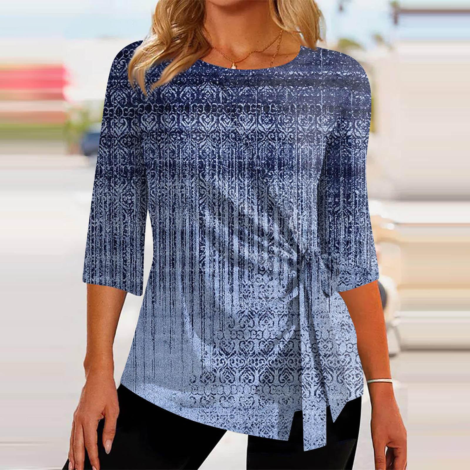 3/4 Sleeve Tops For Women Summer Asymmetric T-Shirt Slim Fit Casual Tops T Shirt Pullover Tops T Shirts Summer Tops Three Quarter Sleeve Tops L
3/4 Sleeve Tops For Women Summer Asymmetric T-Shirt Slim Fit Casual Tops T Shirt Pullover Tops T Shirts Summer Tops Three Quarter Sleeve Tops L