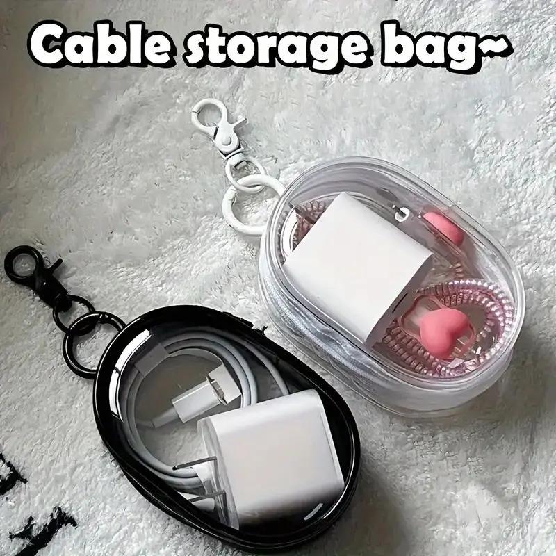 1PC Portable Mini Clear Zipper Storage Bag Space-Saving Organizer For Earphones & Chargers Versatile With Handy Keychain Loop білий
1PC Portable Mini Clear Zipper Storage Bag Space-Saving Organizer For Earphones & Chargers Versatile With Handy Keychain Loop білий