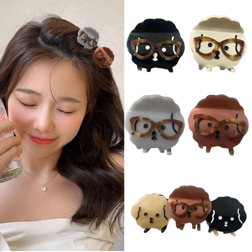 Patchwork Sheep Shark Clip With Eyeglass Animal Hair Clip Creative Acetate Dog Hair Claw Wash Face
Patchwork Sheep Shark Clip With Eyeglass Animal Hair Clip Creative Acetate Dog Hair Claw Wash Face