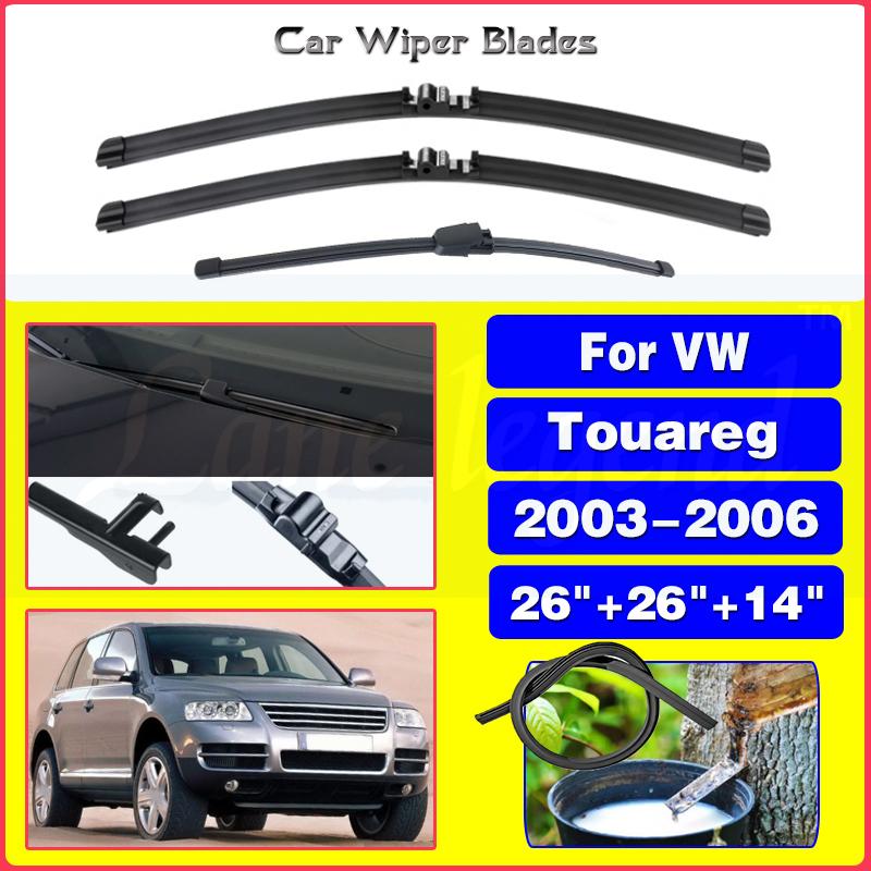 For VW Touareg 2003 2004 2005 2006 Wiper LHD Front Rear Wiper Blades Windshield Windscreen Window Brushes 26 +26 +14 Front Rear 3pcs
For VW Touareg 2003 2004 2005 2006 Wiper LHD Front Rear Wiper Blades Windshield Windscreen Window Brushes 26 +26 +14 Front Rear 3pcs