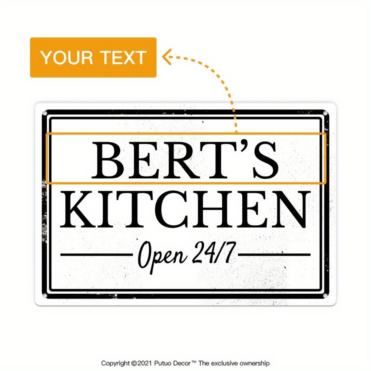 1pc Custom Metal Kitchen Name Sign 12x8 Inch Stylish Wall Decor For Home белый
1pc Custom Metal Kitchen Name Sign 12x8 Inch Stylish Wall Decor For Home белый