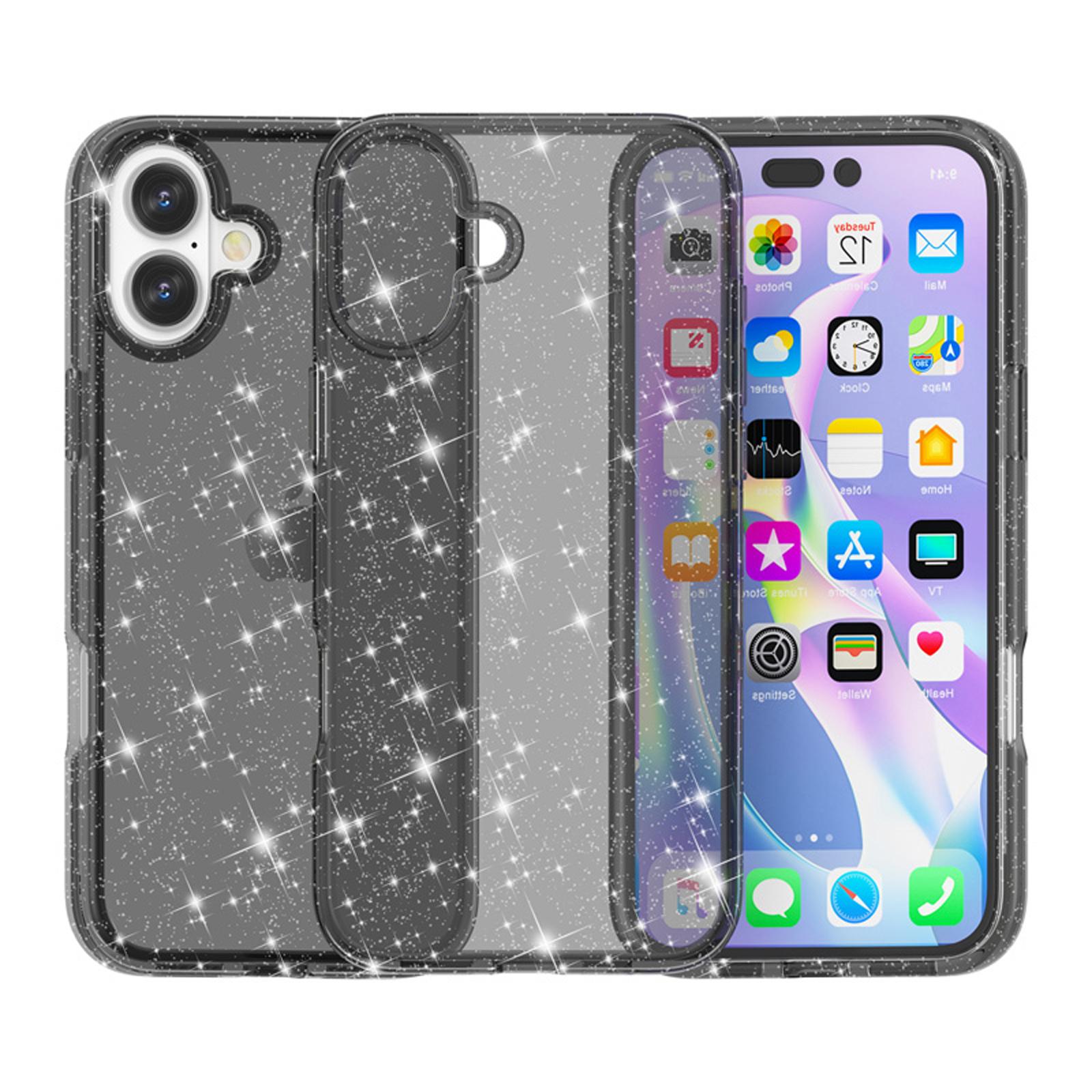 For iPhone 17 Case Sparkly Powder Glitter Shiny Soft TPU+Hard PC Back Cover Black
For iPhone 17 Case Sparkly Powder Glitter Shiny Soft TPU+Hard PC Back Cover Black