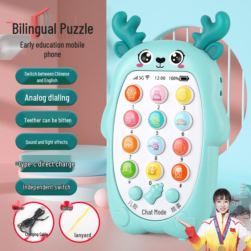 Children s Deer-Themed Educational Music Toy Phone for Babies and Toddlers
Children s Deer-Themed Educational Music Toy Phone for Babies and Toddlers