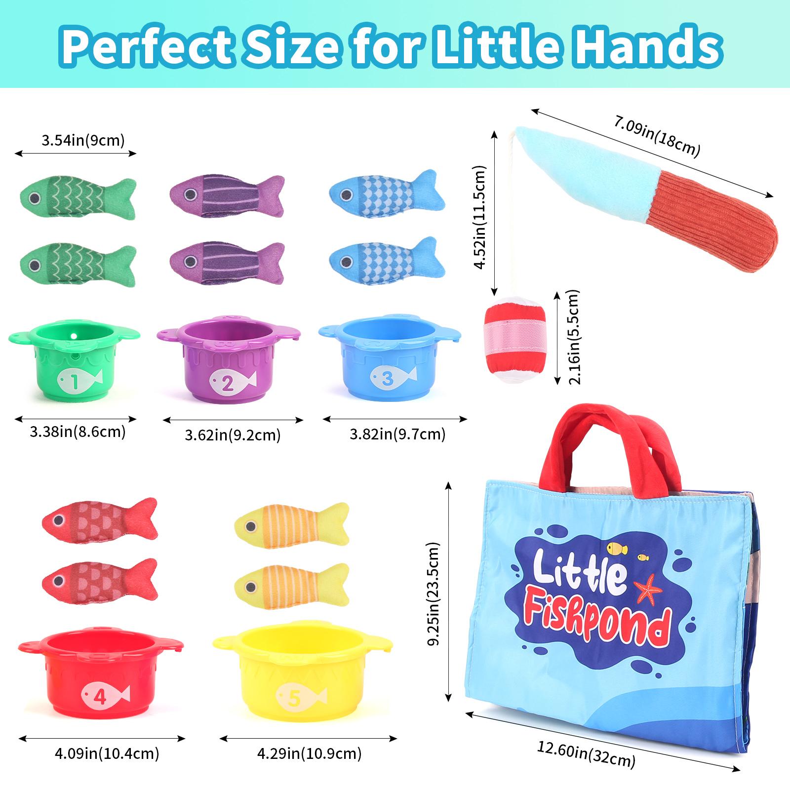 Baby Fishing Toys Plush Little Fishpond Set Simulating Fishing Games Color Number Cognition Fine Motor Training Montessori Toys
Baby Fishing Toys Plush Little Fishpond Set Simulating Fishing Games Color Number Cognition Fine Motor Training Montessori Toys
