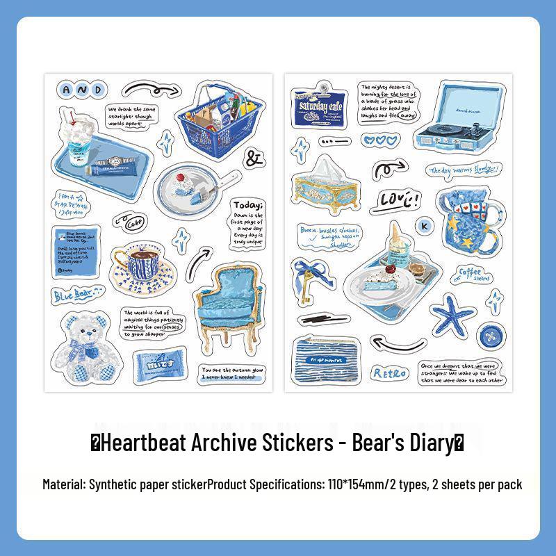 PaperMore Heartbeat Archive Korean Stickers - Versatile DIY Journal & Collage Decoration
PaperMore Heartbeat Archive Korean Stickers - Versatile DIY Journal & Collage Decoration