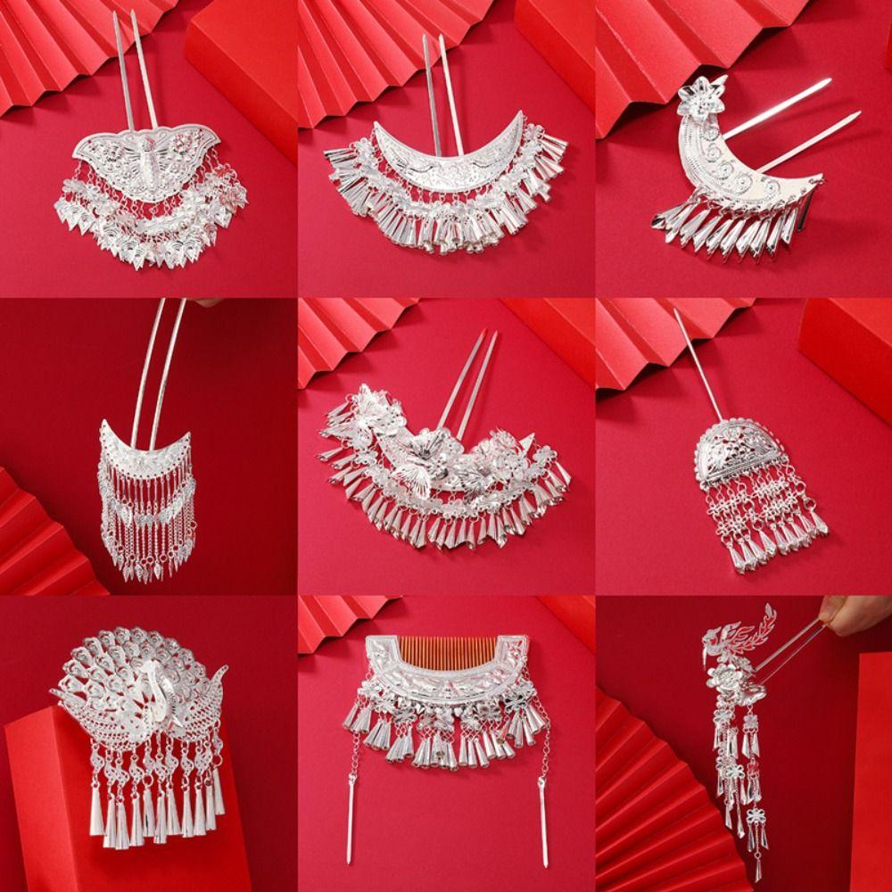 The Miao Nationality Hairpin Miao Headdress U Shape Hair Comb Hairstyle Design Tool style20
The Miao Nationality Hairpin Miao Headdress U Shape Hair Comb Hairstyle Design Tool style20