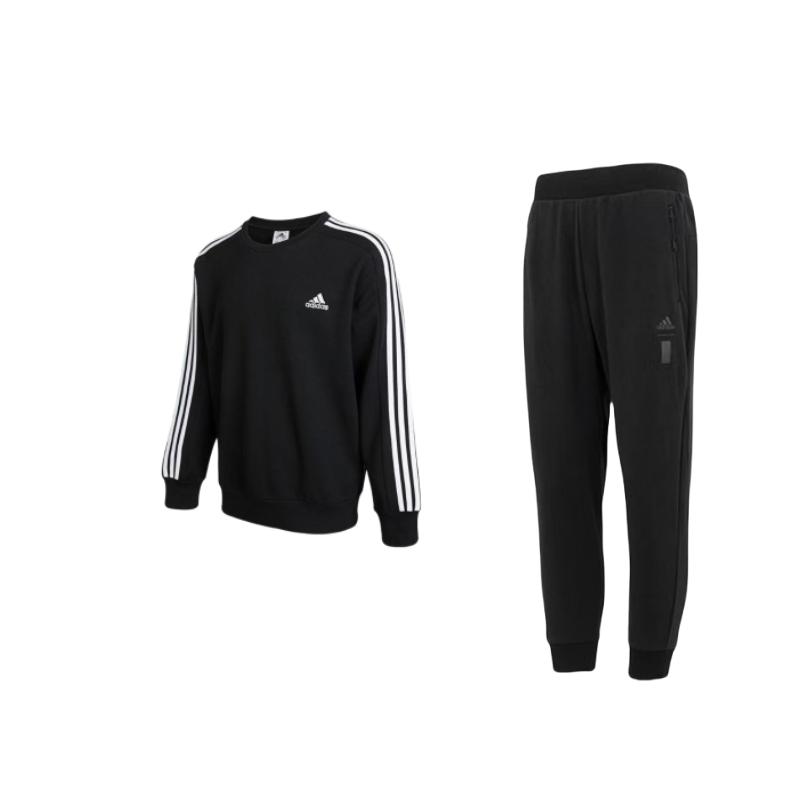 Adidas Essentials Logo Color Block Striped Pullover Sweatshirt And Cuffed Knit Joggers Casual Sports Set Men sweatshirt, joggers Black IA8187+IC9317 S
Adidas Essentials Logo Color Block Striped Pullover Sweatshirt And Cuffed Knit Joggers Casual Sports Set Men sweatshirt, joggers Black IA8187+IC9317 S