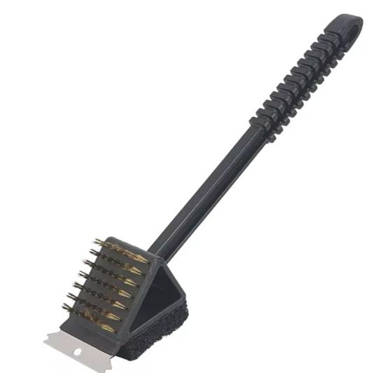 1pc 3 In 1 Corner Copper Wire Brush Barbecue Grill Oven Cleaning Bbq Brush Copper Wire Sponge Shovel Long Handle чорний
1pc 3 In 1 Corner Copper Wire Brush Barbecue Grill Oven Cleaning Bbq Brush Copper Wire Sponge Shovel Long Handle чорний