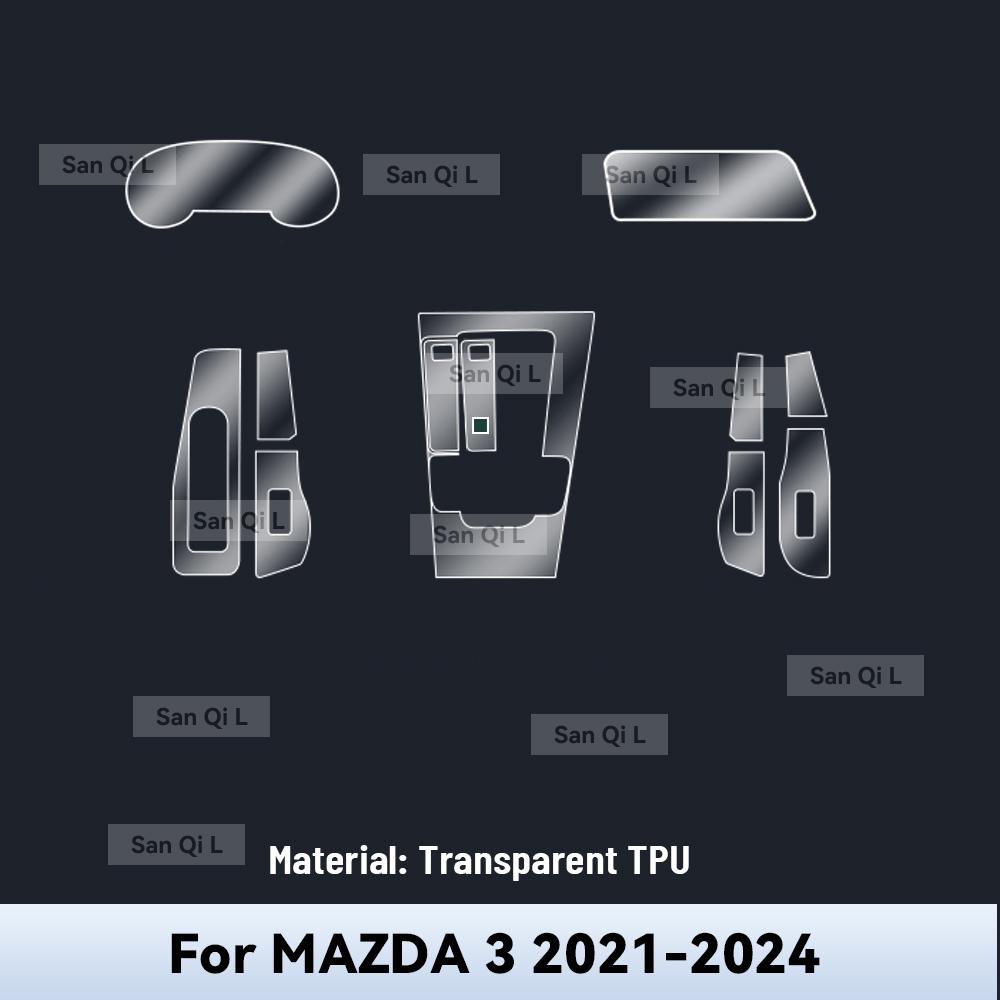 Transparent TPU For MAZDA 3 -2024 Car Center Console Media Dashboard Navigation Anti-scratch Protector Interior Film Right rudder driving
Transparent TPU For MAZDA 3 -2024 Car Center Console Media Dashboard Navigation Anti-scratch Protector Interior Film Right rudder driving