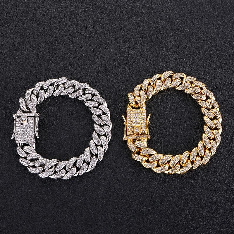 13 мм кристалл Майами Iced Out кубинский браслет-цепочка для мужчин и женщин полный стразы подвески хип-хоп ювелирная цепочка оптовая продажа подарок 5 inch
13 мм кристалл Майами Iced Out кубинский браслет-цепочка для мужчин и женщин полный стразы подвески хип-хоп ювелирная цепочка оптовая продажа подарок 5 inch