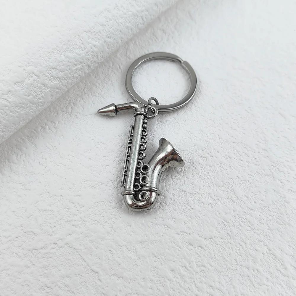 New Fashion Keychain Horn Saxophone Pendant Keychains for Men Women Jewelry Alloy Car Keyring Anniversary Gifts
New Fashion Keychain Horn Saxophone Pendant Keychains for Men Women Jewelry Alloy Car Keyring Anniversary Gifts