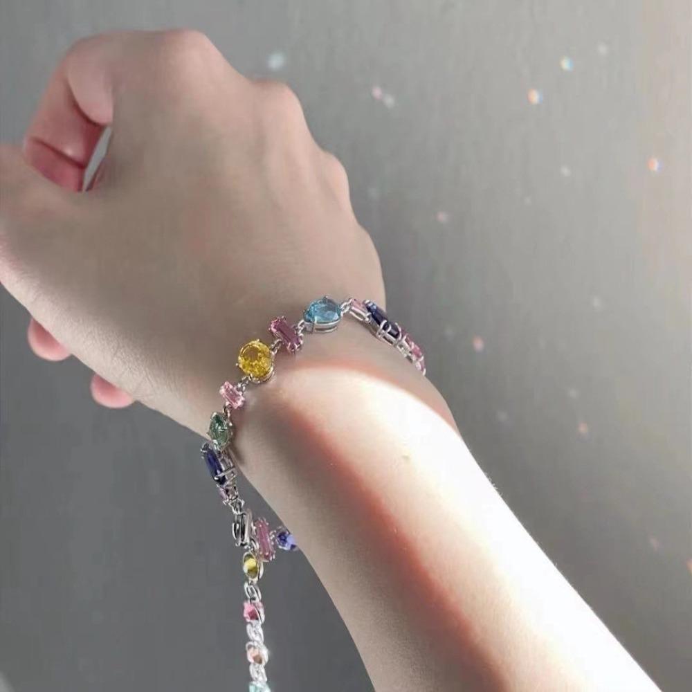 New Colorful Crystal Necklace Bracelet Chain for Women Elegant Clavicle Chain Irregular Zircon Necklace Party Zircon Sets Gifts
New Colorful Crystal Necklace Bracelet Chain for Women Elegant Clavicle Chain Irregular Zircon Necklace Party Zircon Sets Gifts