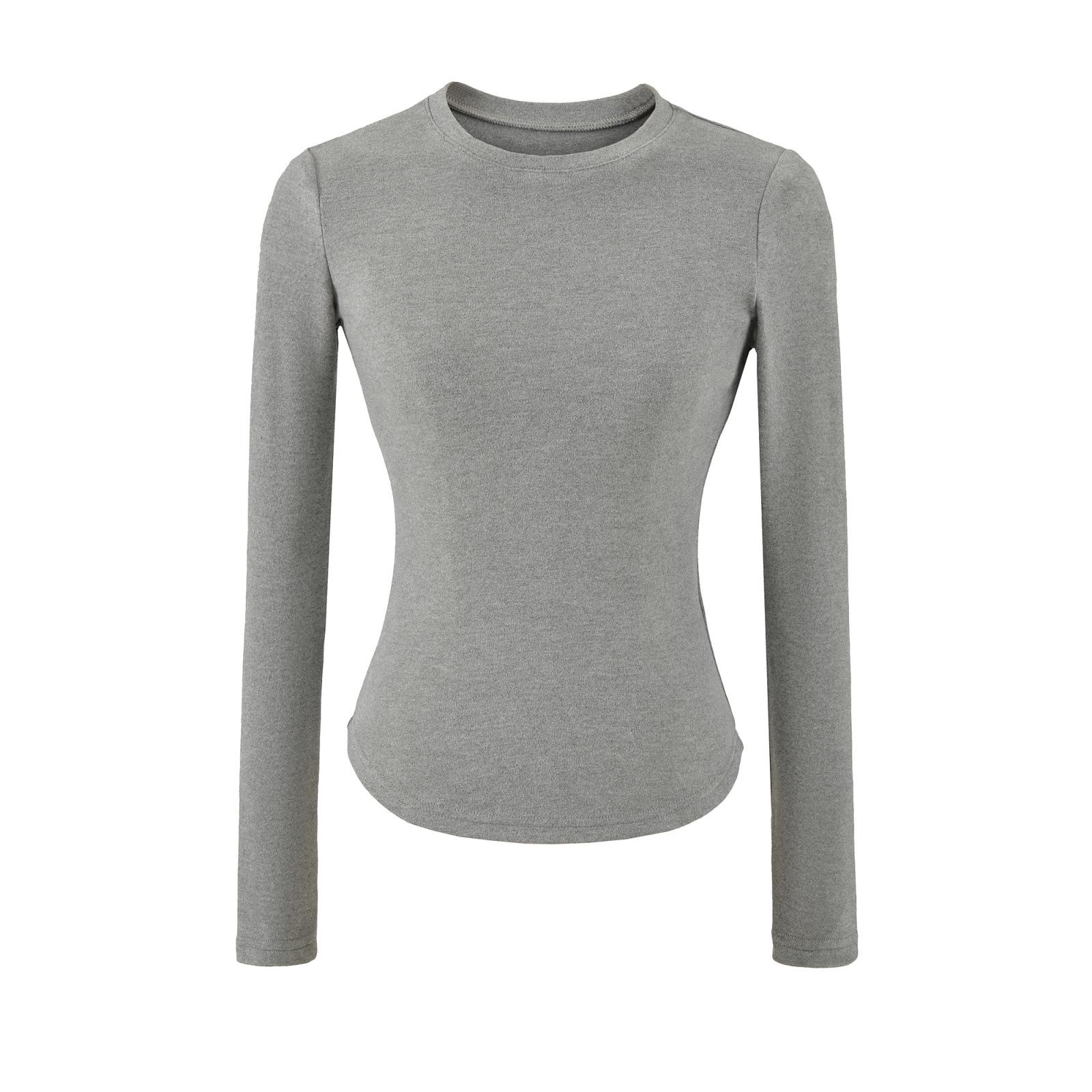 Women s Spicy Girl Double-Sided Brushed Waist-Cinched Long-Sleeve Base Layer Shirt, Autumn/Winter Solid Color Small темно-серого
Women s Spicy Girl Double-Sided Brushed Waist-Cinched Long-Sleeve Base Layer Shirt, Autumn/Winter Solid Color Small темно-серого
