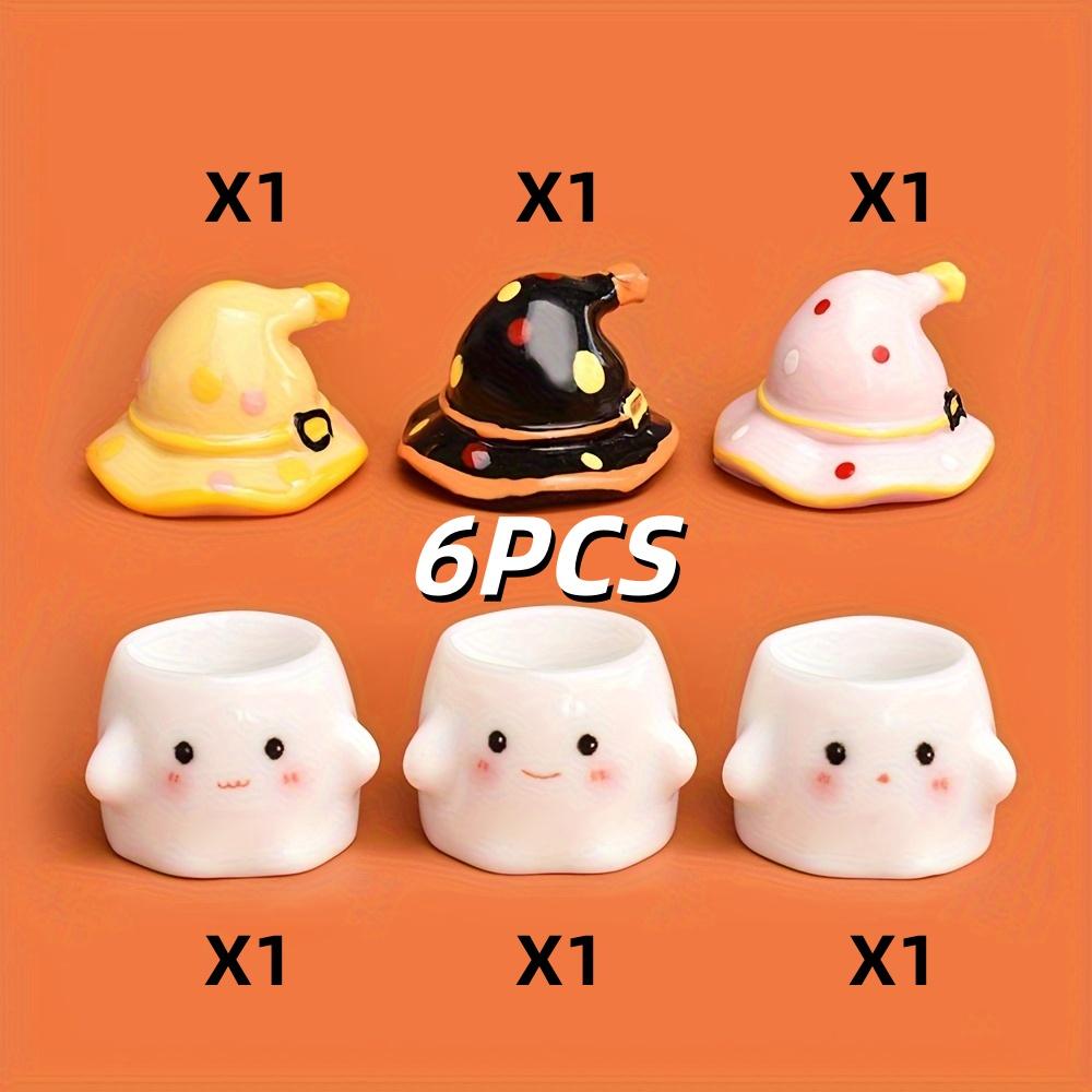 6 DIY Mini Resin Cup Hat Models - Cute anime-style ghost and witch hats, perfect for making jewelry, holiday decorations, and gi
6 DIY Mini Resin Cup Hat Models - Cute anime-style ghost and witch hats, perfect for making jewelry, holiday decorations, and gi