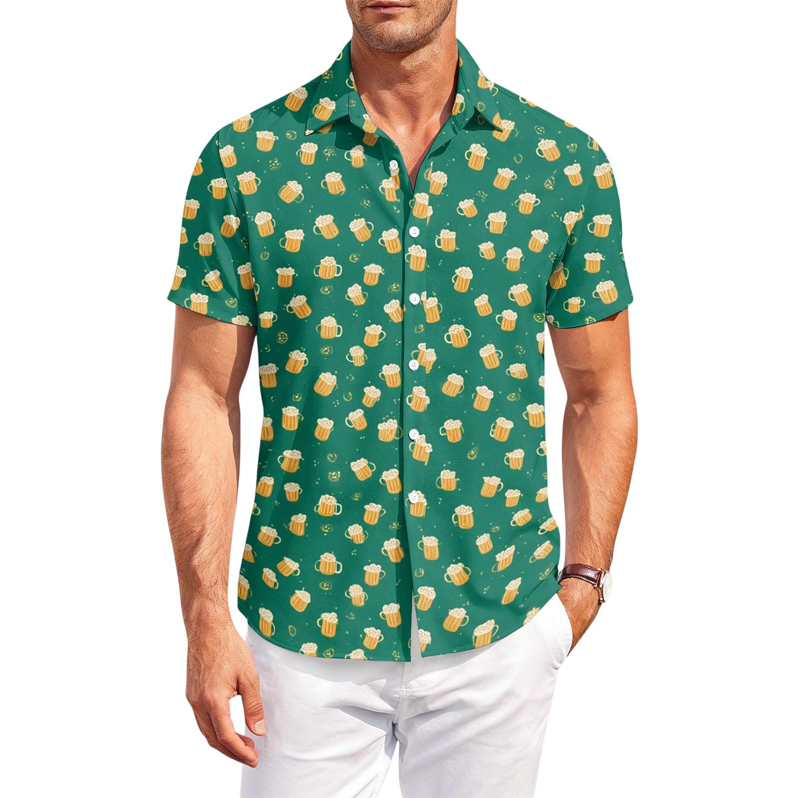 Men s Casual Loose Fit Short Sleeve Shirt Button Down Beer Print Lightweight Breathable Fabric Summer Top L синій
Men s Casual Loose Fit Short Sleeve Shirt Button Down Beer Print Lightweight Breathable Fabric Summer Top L синій