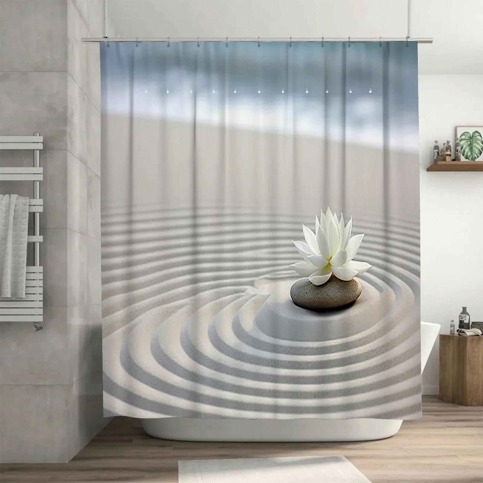 Zen Garden Lotus Waterproof Shower Curtain Heat Resistant Machine Washable Non-Transparent 180X180Cm W60H190(CM)-1 Pcs
Zen Garden Lotus Waterproof Shower Curtain Heat Resistant Machine Washable Non-Transparent 180X180Cm W60H190(CM)-1 Pcs