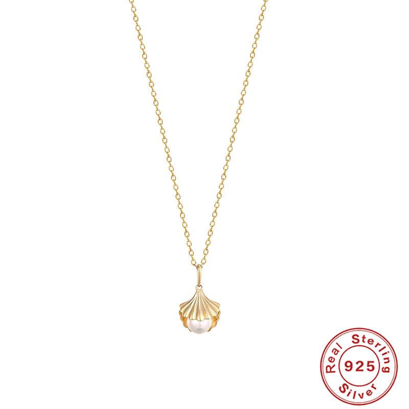 S925 Sterling Silver Ins Creative Versatile Personality Pearl Shell Pendant Necklace Unique Non-Collision Collarbone Chain 925 silver золотой
S925 Sterling Silver Ins Creative Versatile Personality Pearl Shell Pendant Necklace Unique Non-Collision Collarbone Chain 925 silver золотой