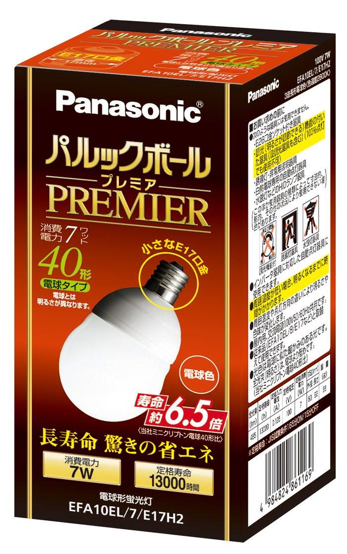 Panasonic Palook Ball Premier A10 type light bulb color 40 type light bulb diameter 17mm 485 lm EFA10EL7E17H2
Panasonic Palook Ball Premier A10 type light bulb color 40 type light bulb diameter 17mm 485 lm EFA10EL7E17H2