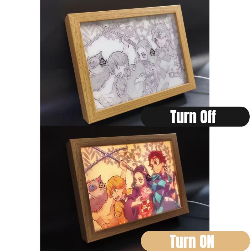 Anime Painting Picture Frame Light Tanjiro Nezuko Figurine Led Night Light Household Bedroom Lamp Decoration Friends Kids Birthday Gifts 22cm
Anime Painting Picture Frame Light Tanjiro Nezuko Figurine Led Night Light Household Bedroom Lamp Decoration Friends Kids Birthday Gifts 22cm