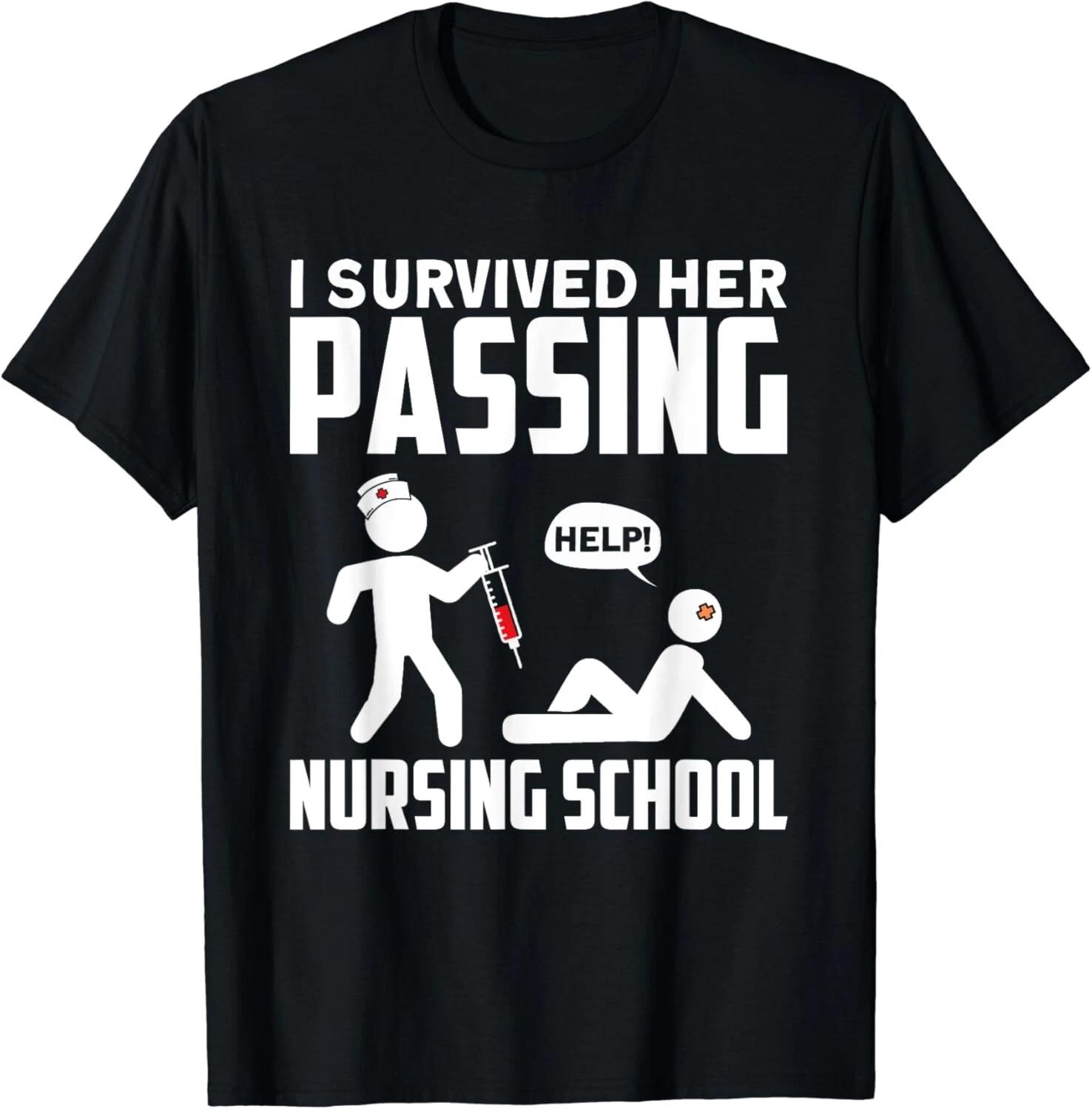 Survived Her Passing Nursing School Funny Graduation Fan Gift Unisex T-Shirt 2XL
Survived Her Passing Nursing School Funny Graduation Fan Gift Unisex T-Shirt 2XL