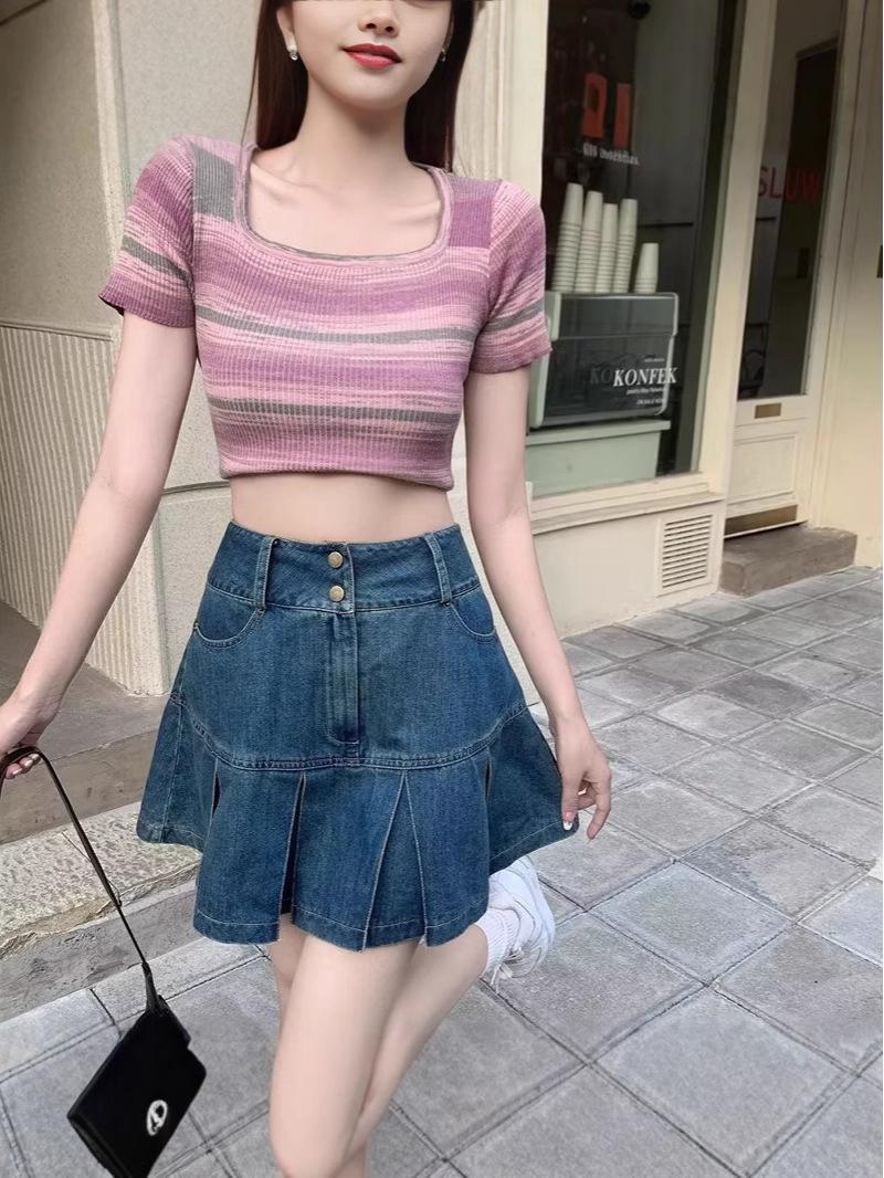 High-Waisted Trendy Denim Midi Skirt - Versatile Harajuku A-Line Solid Color Women s Fashion Extra Large
High-Waisted Trendy Denim Midi Skirt - Versatile Harajuku A-Line Solid Color Women s Fashion Extra Large