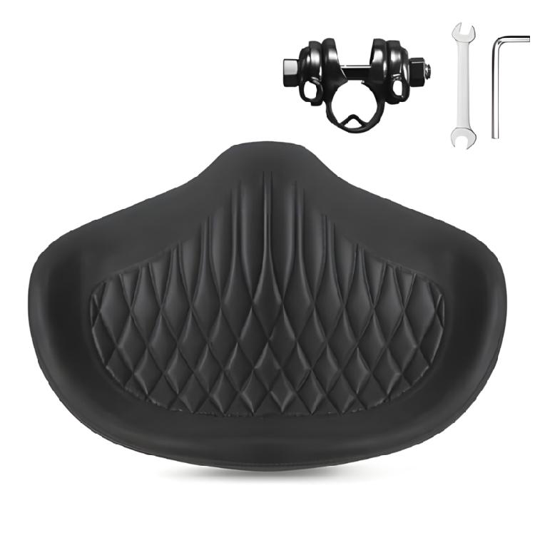 Shocked Absorbing Comfortable Foams Wide Soft Cushions Wide Thicken Bike Saddles Oversized Bicycles Saddles чорний
Shocked Absorbing Comfortable Foams Wide Soft Cushions Wide Thicken Bike Saddles Oversized Bicycles Saddles чорний