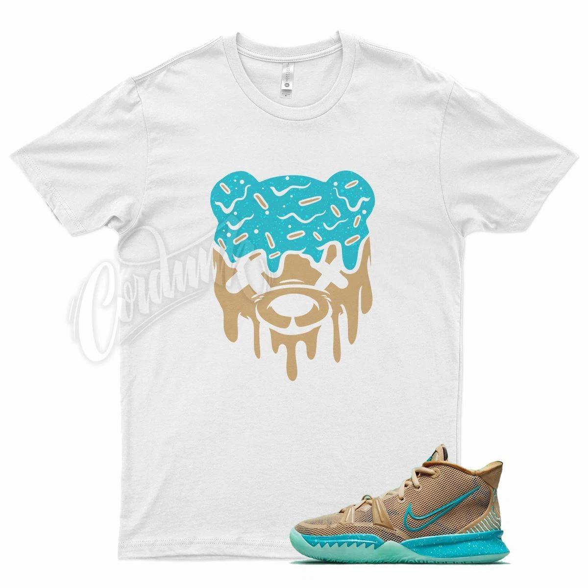 White DRIPPY T Shirt for N Kyrie 7 Ripple Light Brown Tan Aqua Aquamarine 6 S
White DRIPPY T Shirt for N Kyrie 7 Ripple Light Brown Tan Aqua Aquamarine 6 S