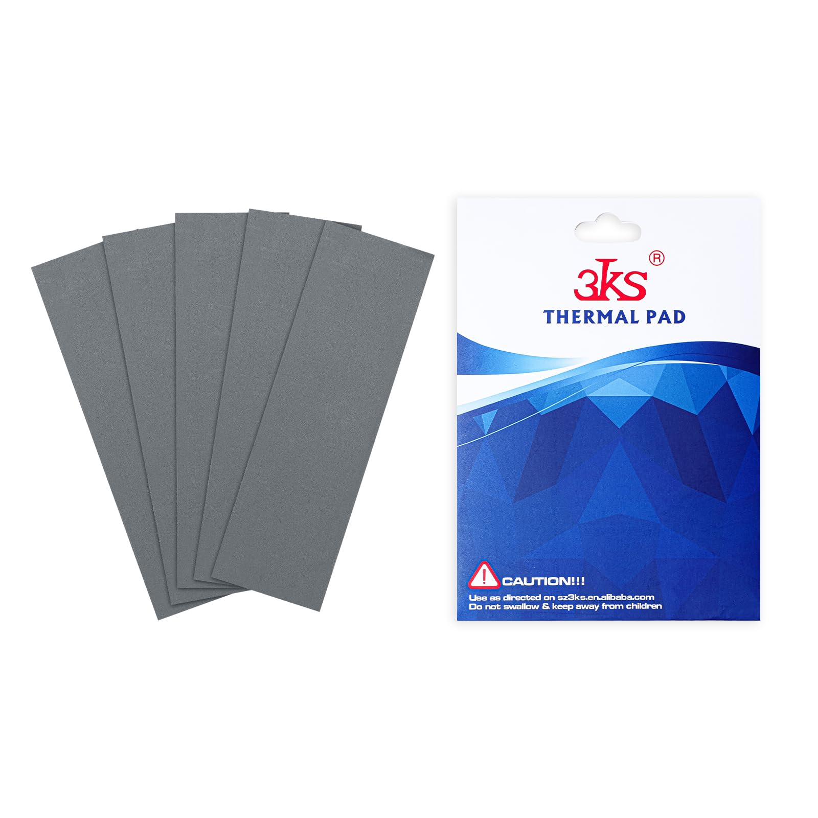 Thermal Pads 5pcs 3KS Thermal Conductive Sheet Thickness Thermal Conductivity Heatsink SSD CPU LED Ps4 Laptop Cooling IC Chipset Heat Conduction сірий колір
Thermal Pads 5pcs 3KS Thermal Conductive Sheet Thickness Thermal Conductivity Heatsink SSD CPU LED Ps4 Laptop Cooling IC Chipset Heat Conduction сірий колір