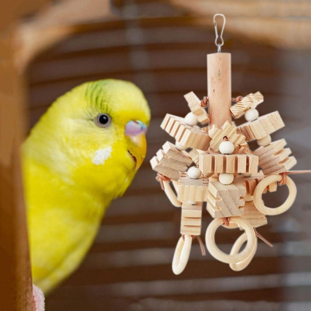 Hanging Bird Chewing Toy Wooden Bite String Parrot Cage Bite Toy Relieve Boredom parrot toy
Hanging Bird Chewing Toy Wooden Bite String Parrot Cage Bite Toy Relieve Boredom parrot toy