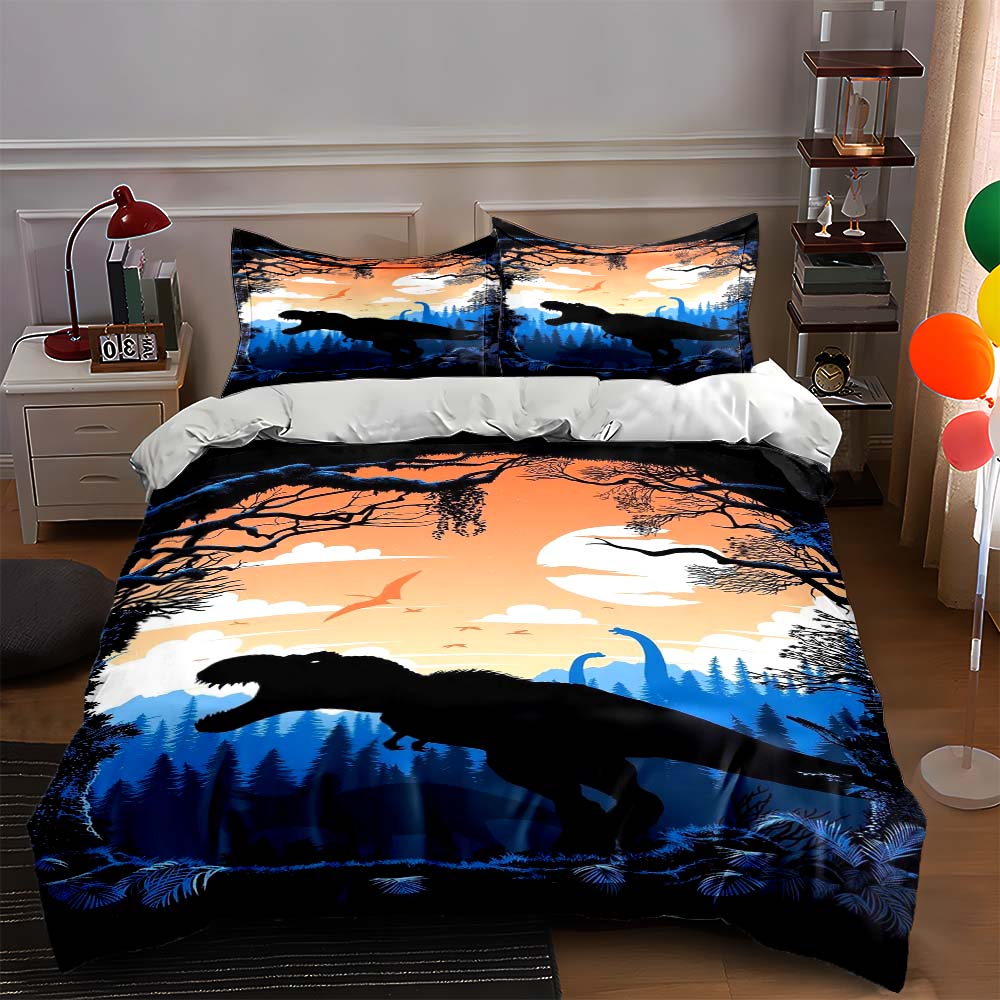 Dinosaurs with sunset background. Bedding sets Duvet cover sets Duvet covers Pillowcases(1 * Duvet Cover 2 * Pillowcases, without duvet insert) 135x200cm
Dinosaurs with sunset background. Bedding sets Duvet cover sets Duvet covers Pillowcases(1 * Duvet Cover 2 * Pillowcases, without duvet insert) 135x200cm
