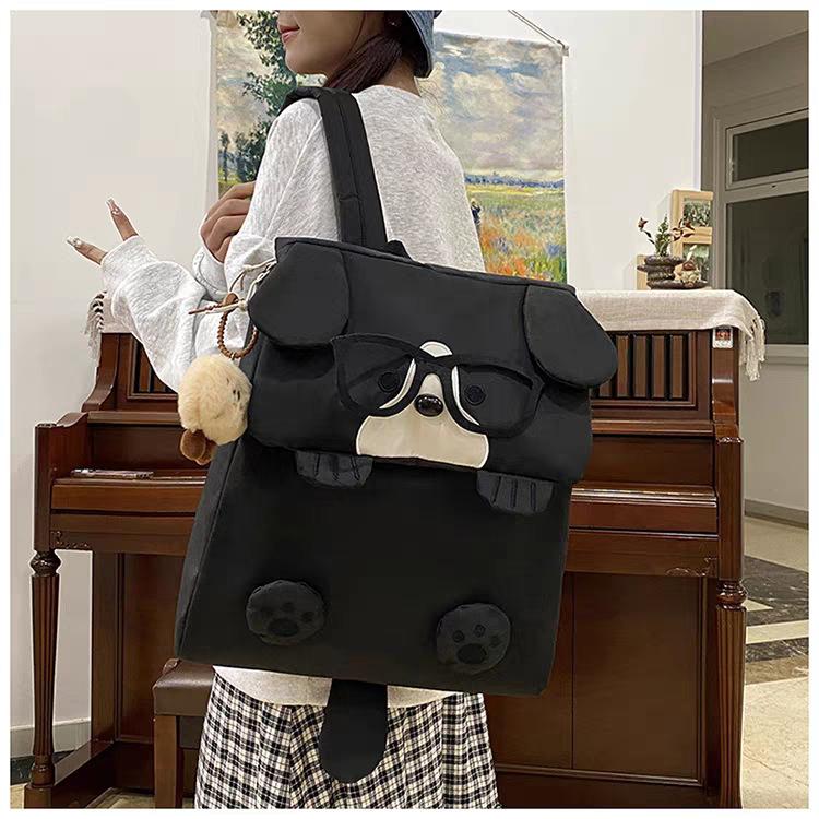 Cute Cartoon Glasses Dog Schoolbag Women s Backpack Large Capacity Junior High School Students 34.5x15x40.5 single package чорний
Cute Cartoon Glasses Dog Schoolbag Women s Backpack Large Capacity Junior High School Students 34.5x15x40.5 single package чорний