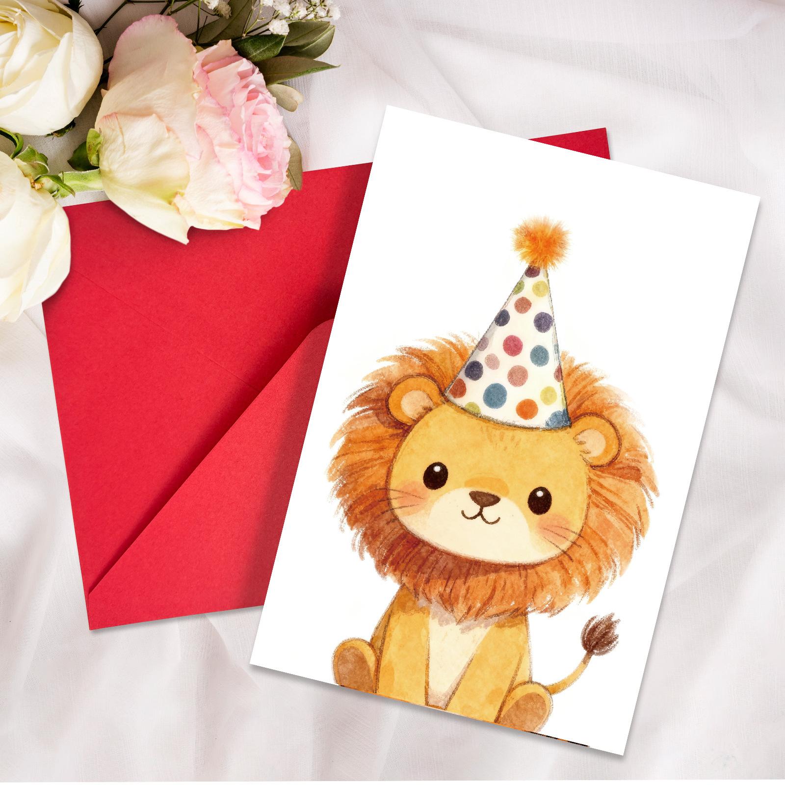 Creative Greeting Card Envelope Set Cute Animal Birthday Wishes Message Card Handwritten Card Greeting Card T020402129
Creative Greeting Card Envelope Set Cute Animal Birthday Wishes Message Card Handwritten Card Greeting Card T020402129