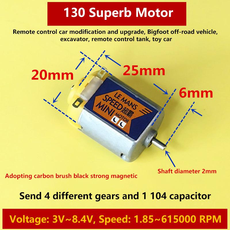 Dc 3-8.4V 45000Rpm Mini 130 Carbon Brush Motor F-130 High Speed Strong Magnetic Micro Motor For Mini 4Wd Racing Car Model Toy
Dc 3-8.4V 45000Rpm Mini 130 Carbon Brush Motor F-130 High Speed Strong Magnetic Micro Motor For Mini 4Wd Racing Car Model Toy