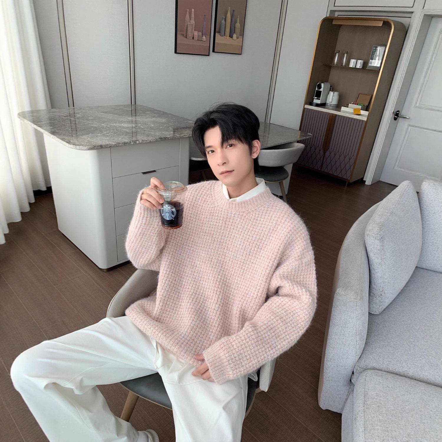 Men s Korean Style Round Neck Sweater - Warm, Trendy Knit Pullover for Autumn/Winter Extra Large рожевий
Men s Korean Style Round Neck Sweater - Warm, Trendy Knit Pullover for Autumn/Winter Extra Large рожевий