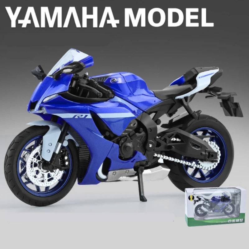 1/12 Yamaha YZF-R1 Модель гоночного мотоцикла зі сплаву Лита модель вуличного спортивного мотоцикла Звук і світло Дитяча іграшка Подарунок синій
1/12 Yamaha YZF-R1 Модель гоночного мотоцикла зі сплаву Лита модель вуличного спортивного мотоцикла Звук і світло Дитяча іграшка Подарунок синій