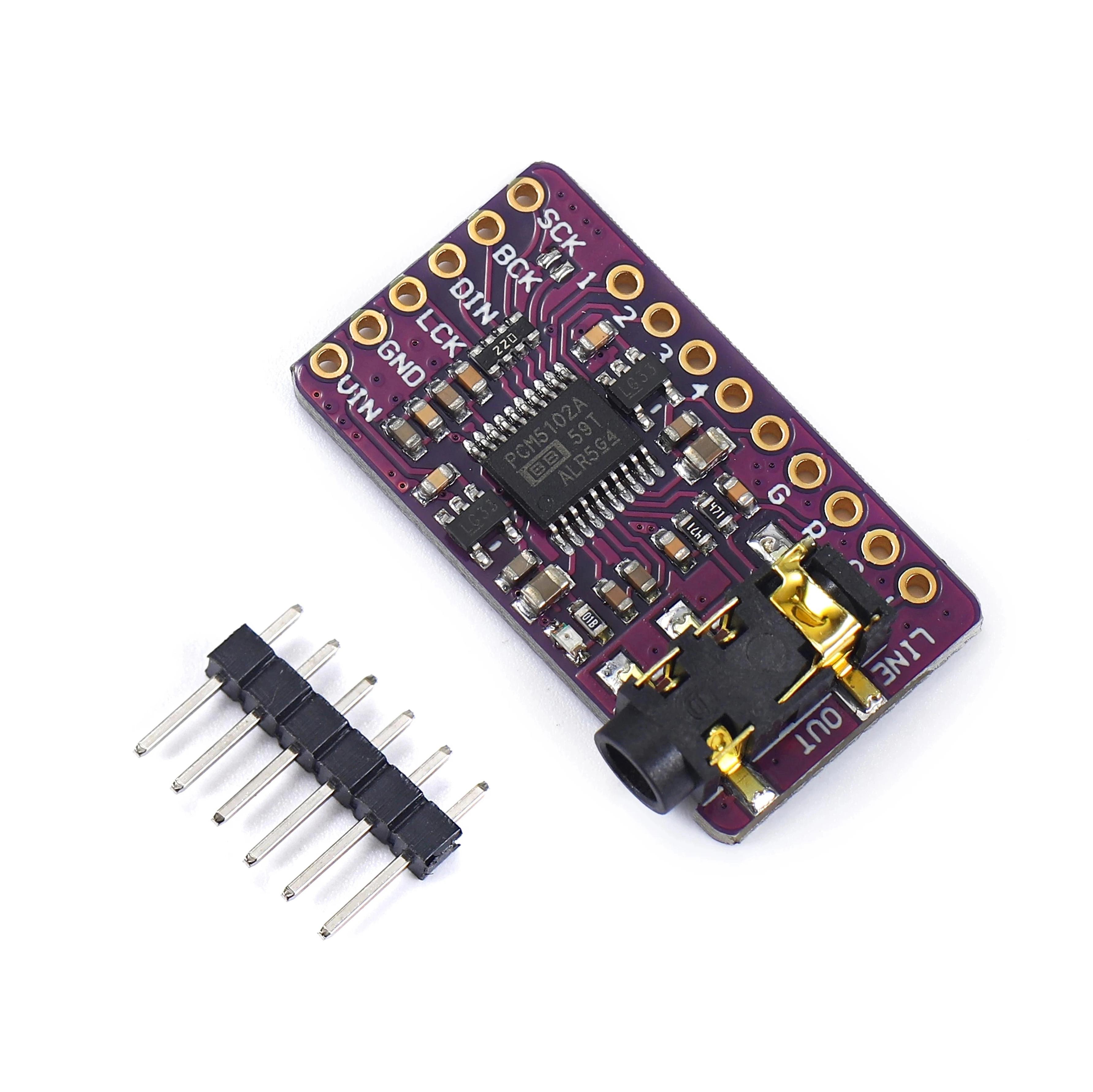 Interface I2S PCM5102A DAC Decoder GY-PCM5102 I2S Player Module For Raspberry Pi pHAT Format Board Digital PCM5102 Audio Board
Interface I2S PCM5102A DAC Decoder GY-PCM5102 I2S Player Module For Raspberry Pi pHAT Format Board Digital PCM5102 Audio Board