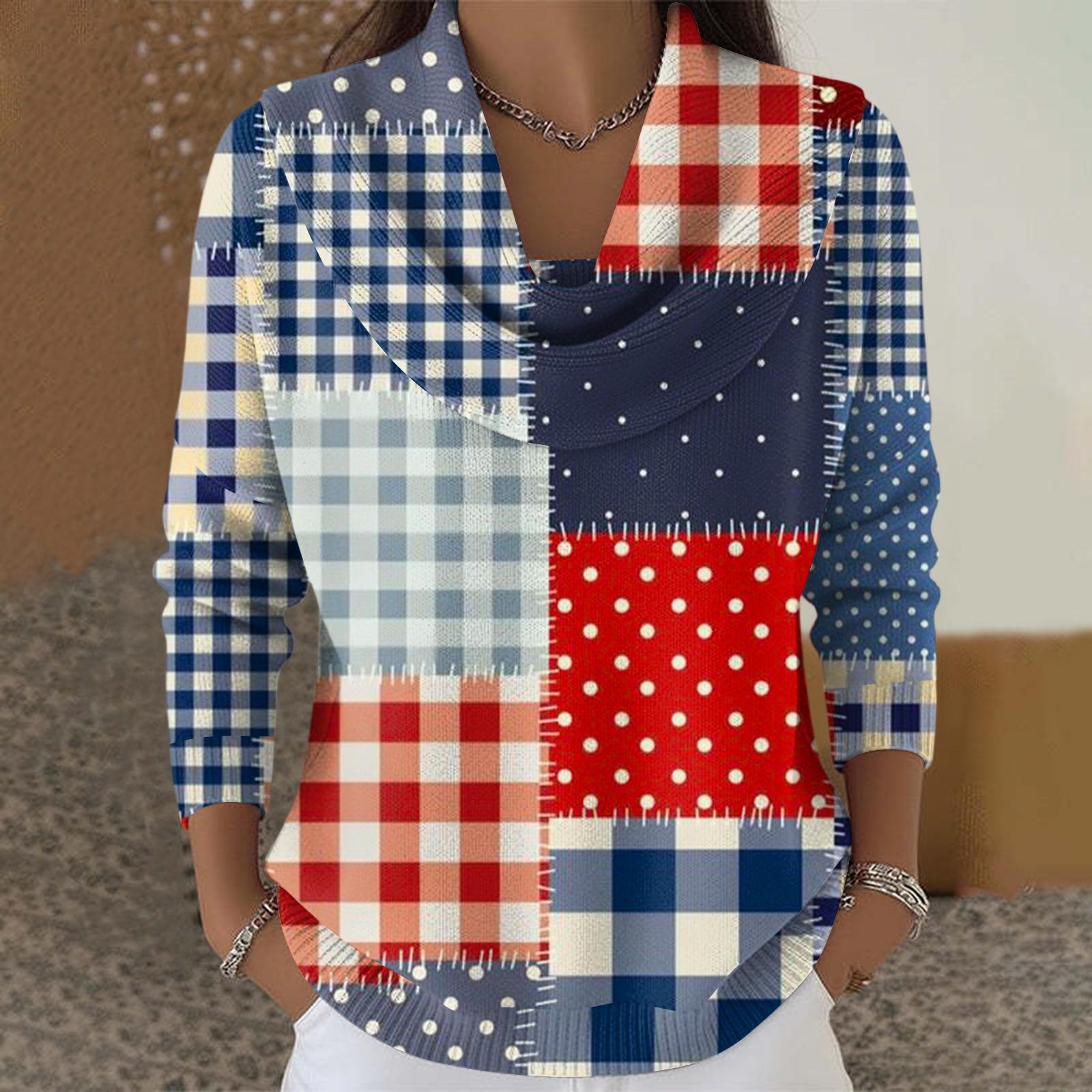 Women s Casual And Fashionable Round Neck Long Sleeved Printed Top Sweater L
Women s Casual And Fashionable Round Neck Long Sleeved Printed Top Sweater L