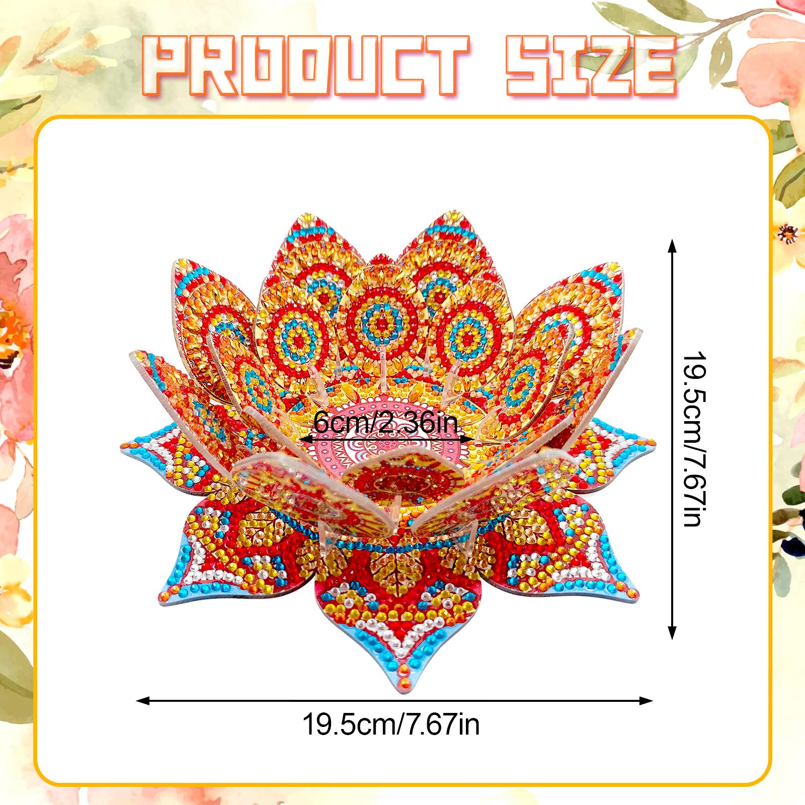 Lotus Candlestick DIY Diamond Tabletop Ornaments Kit Diamond Painting Tabletop Decorations for Adult Beginner Home Office Decor
Lotus Candlestick DIY Diamond Tabletop Ornaments Kit Diamond Painting Tabletop Decorations for Adult Beginner Home Office Decor