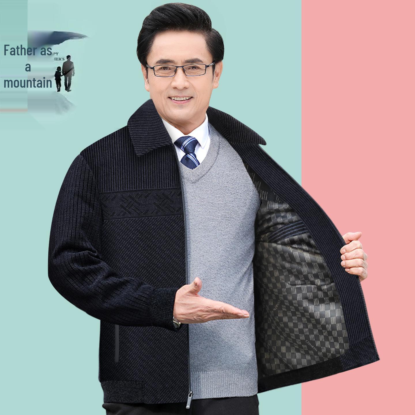 Middle-aged Men s Jacket for Spring & Autumn, Ages 50-60, Grandpa Winter Set 180/Recommended for 110-130 lbs
Middle-aged Men s Jacket for Spring & Autumn, Ages 50-60, Grandpa Winter Set 180/Recommended for 110-130 lbs