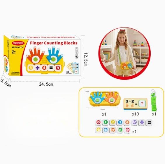 Finger Counting Math Toy with Number Blocks, Math Manipulatives for Kids 3-5, Educational Toys School Supplies
Finger Counting Math Toy with Number Blocks, Math Manipulatives for Kids 3-5, Educational Toys School Supplies