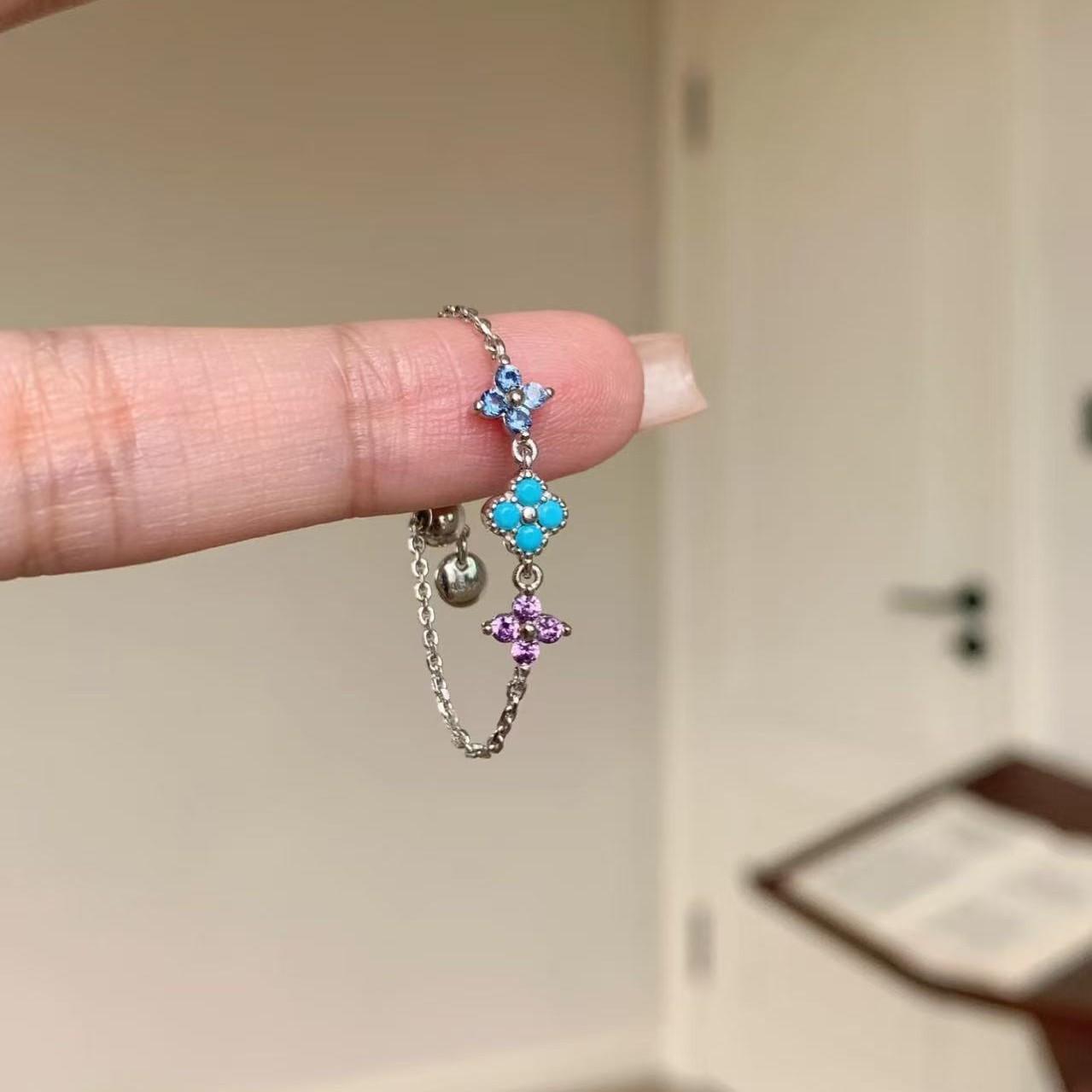 Summer Dopamine Color Four-leaf Clover Ring Ins Light Luxury Temperament High-end Jewelry Adjustable opening серебряный
Summer Dopamine Color Four-leaf Clover Ring Ins Light Luxury Temperament High-end Jewelry Adjustable opening серебряный