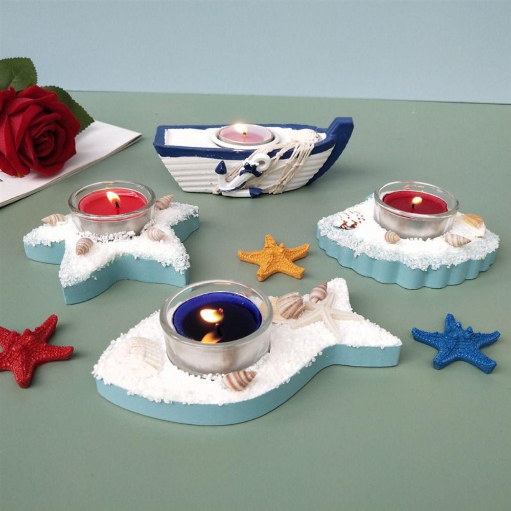 Fish-shaped Boat Candle Holder Mediterranean Style Wooden Starfish Candlestick Romantic Children 2
Fish-shaped Boat Candle Holder Mediterranean Style Wooden Starfish Candlestick Romantic Children 2