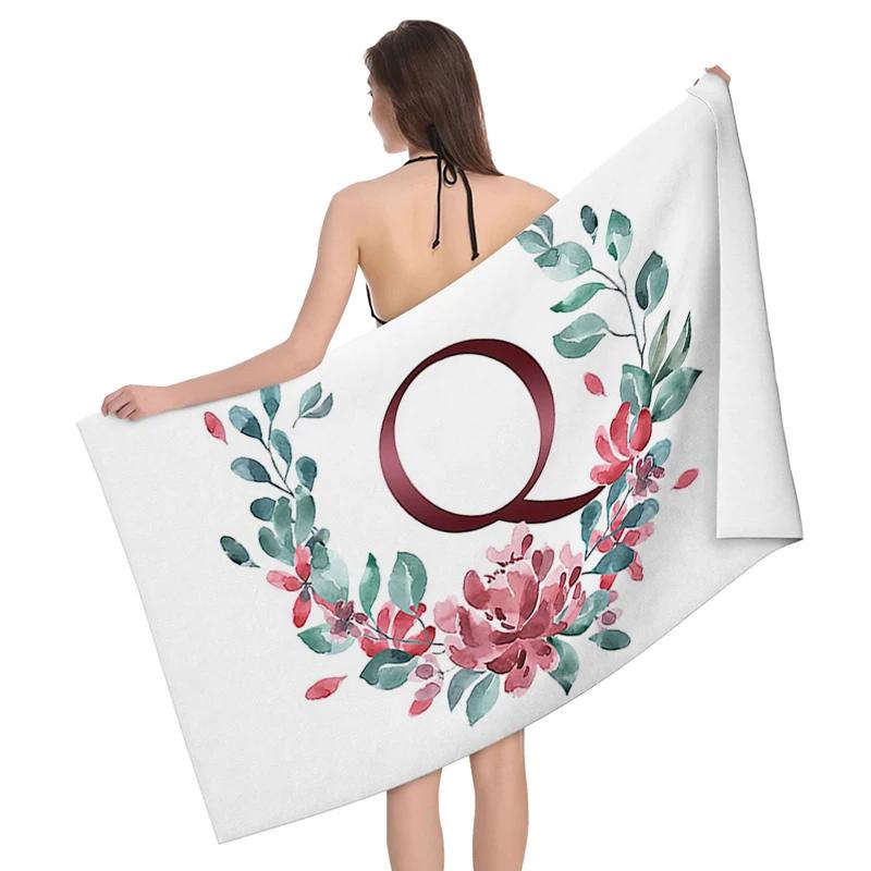 1pc Flower wreath letter pattern Pattern Beach Towel,Ultra-Fine Fiber Beach Blanket,Highly Absorbent Bath Towel,Suitable W30*H60(CM)
1pc Flower wreath letter pattern Pattern Beach Towel,Ultra-Fine Fiber Beach Blanket,Highly Absorbent Bath Towel,Suitable W30*H60(CM)