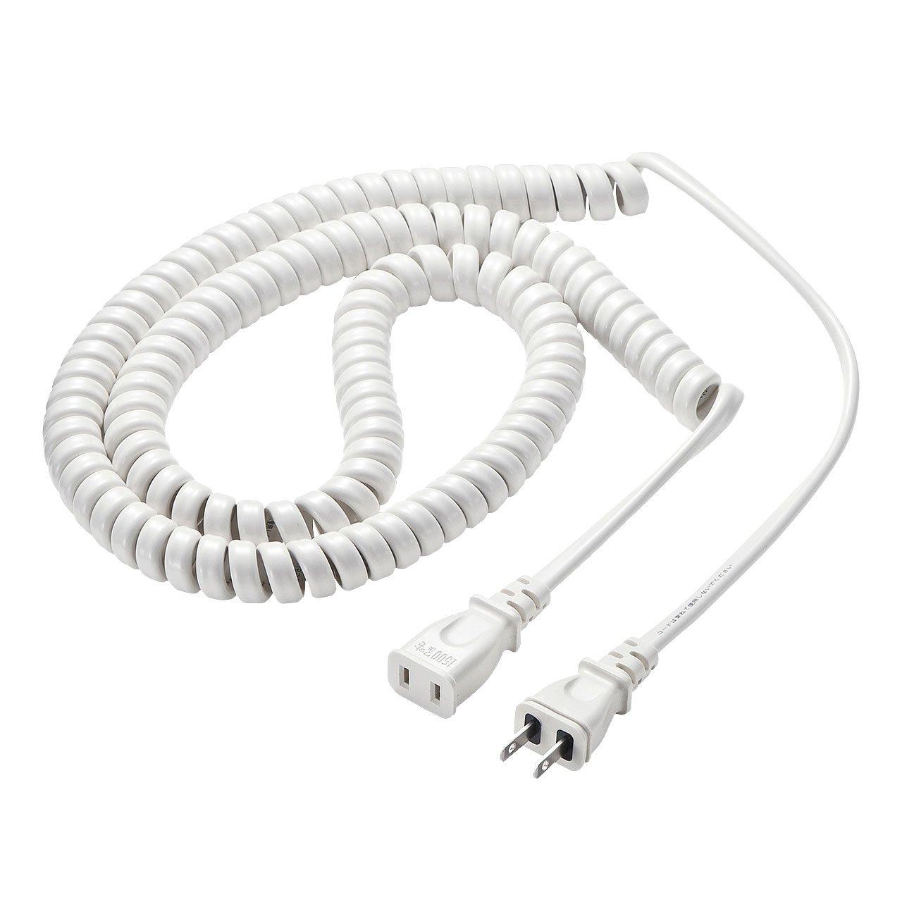 Sanwa Supply Curled Power Extension Cord, 1.5m-3m, TAP-EXC3
Sanwa Supply Curled Power Extension Cord, 1.5m-3m, TAP-EXC3