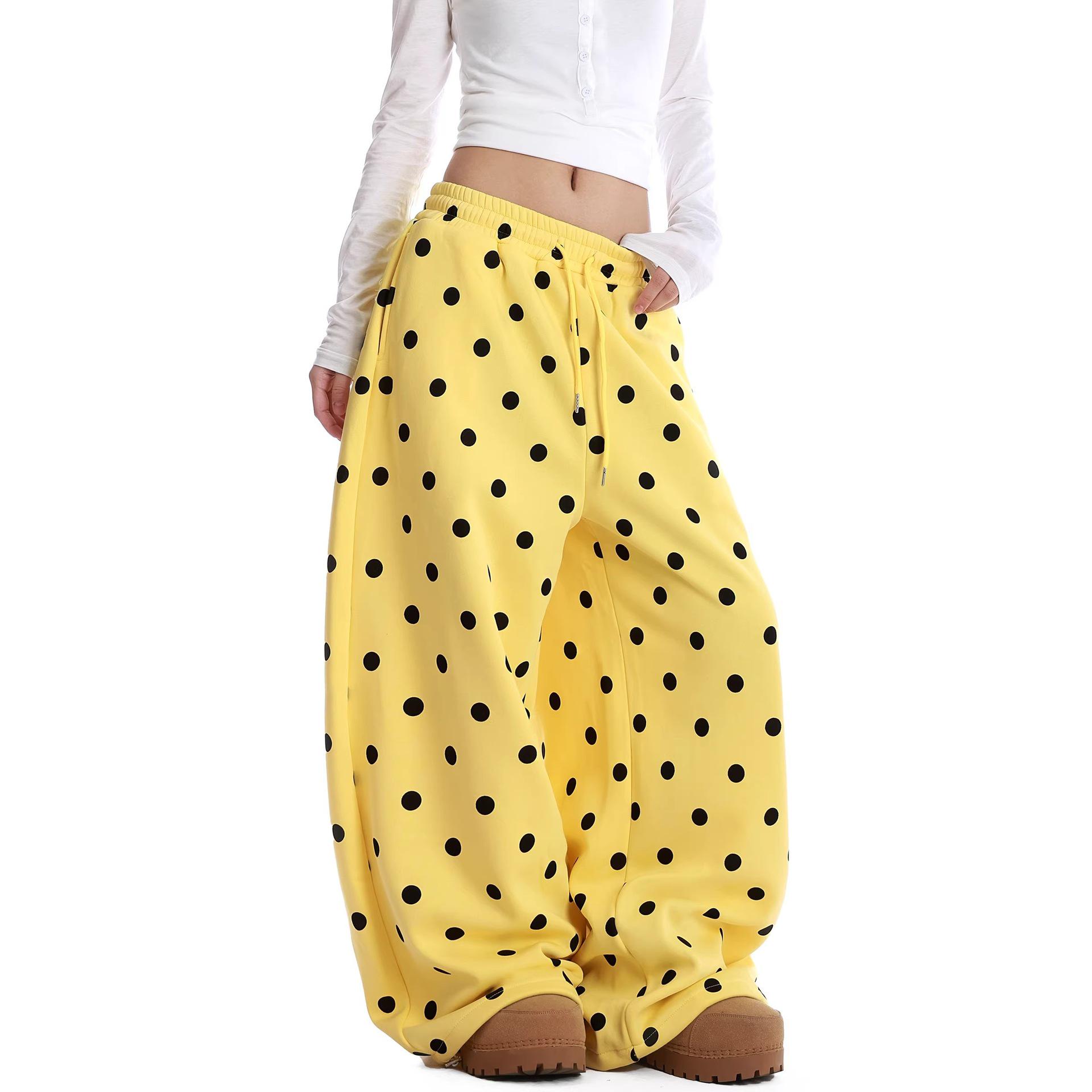 Unisex Yellow Polka Dot Wide-Leg Sweatpants - American Style, Spring/Summer Casual Jazzwear. XXL жёлтый
Unisex Yellow Polka Dot Wide-Leg Sweatpants - American Style, Spring/Summer Casual Jazzwear. XXL жёлтый