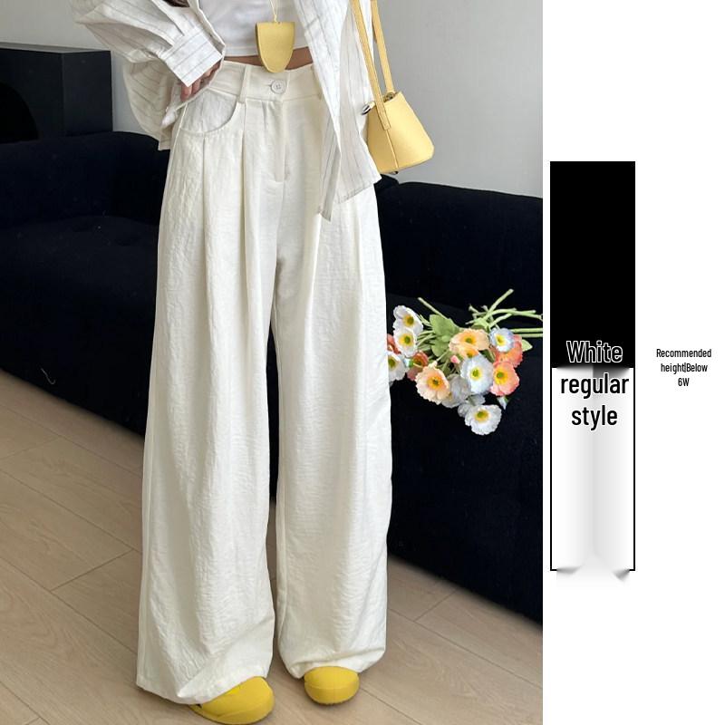 Milk Puff Wide-Leg Pants: Women s High Waist, Loose Fit, Casual Ice Silk Drape, Summer 2026. S
Milk Puff Wide-Leg Pants: Women s High Waist, Loose Fit, Casual Ice Silk Drape, Summer 2026. S