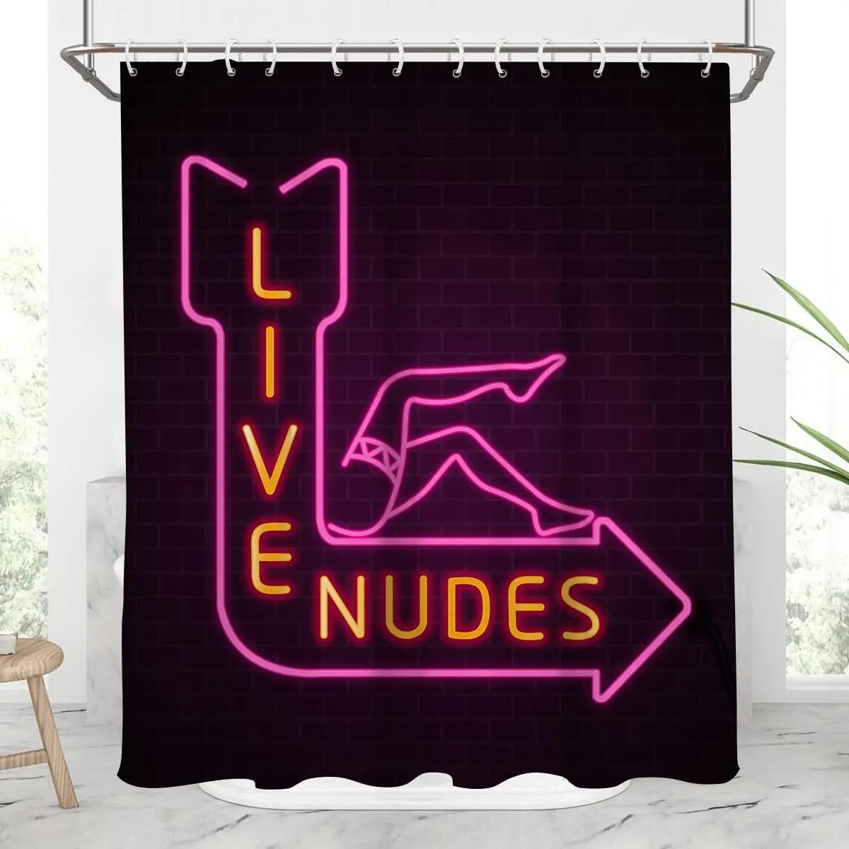 Занавеска для душа Live Nudes Забавная Неоновая Вывеска Синий Розовый с Сексуальной Девушкой Фиолетовый для Ванной Комнаты Взрослых Полиэстер Занавеска для Ванной W90xH180cm
Занавеска для душа Live Nudes Забавная Неоновая Вывеска Синий Розовый с Сексуальной Девушкой Фиолетовый для Ванной Комнаты Взрослых Полиэстер Занавеска для Ванной W90xH180cm