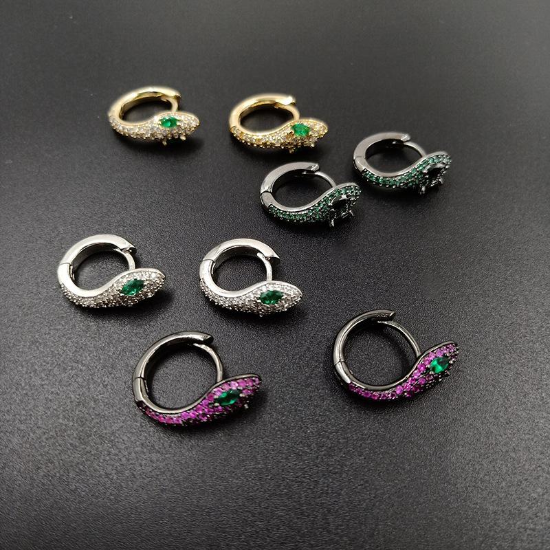 Новые роскошные дизайнерские блестящие серьги Monaco в форме змеи из циркония ААА, высококачественные уникальные золотые круглые серьги для женщин и девушек, ювелирные изделия 
Новые роскошные дизайнерские блестящие серьги Monaco в форме змеи из циркония ААА, высококачественные уникальные золотые круглые серьги для женщин и девушек, ювелирные изделия